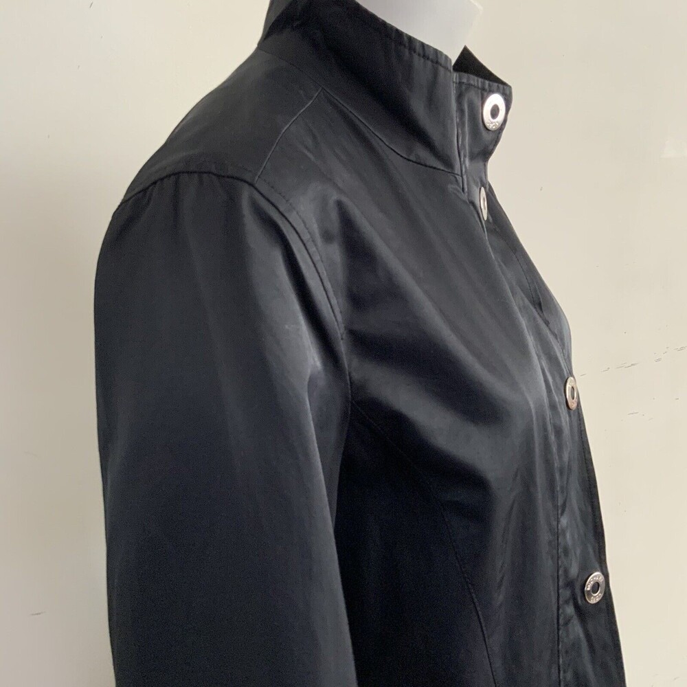 MICHAEL Michael Kors full Zip Long Sleeve Trench Black L - Picture 12 of 12